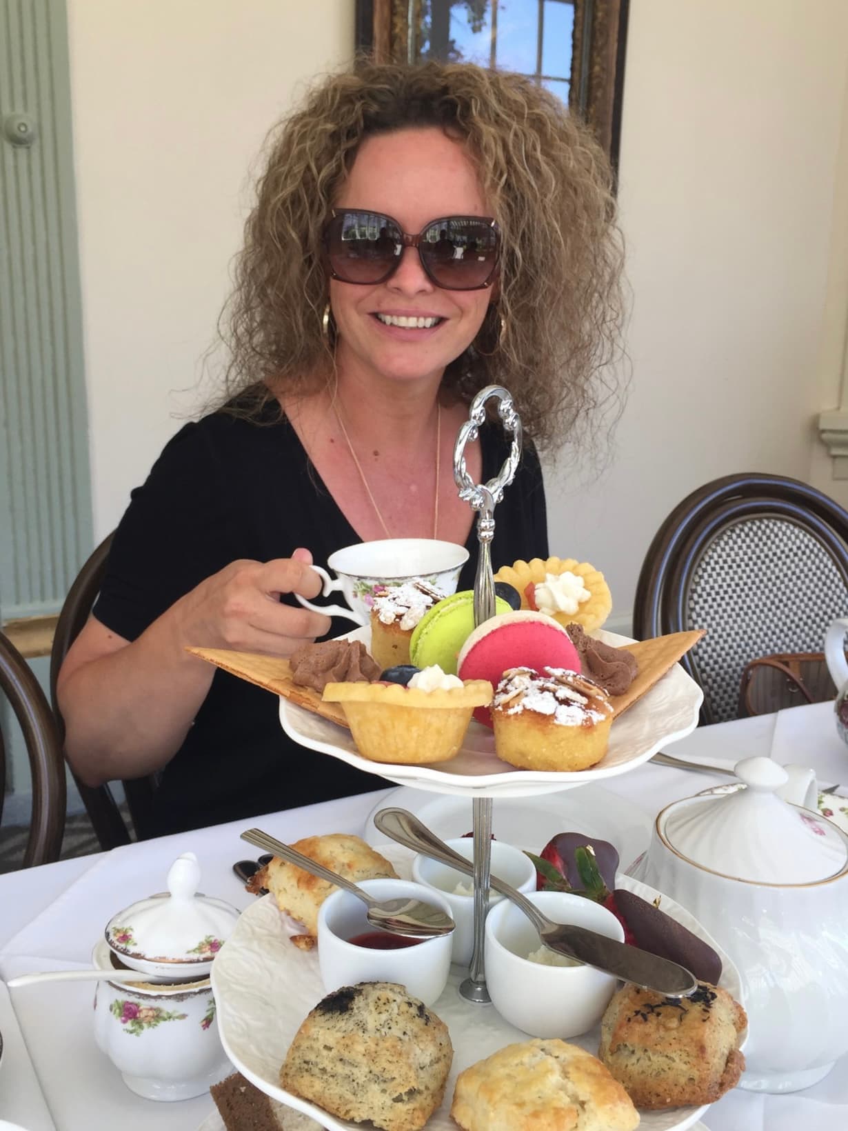 crystal having lunch