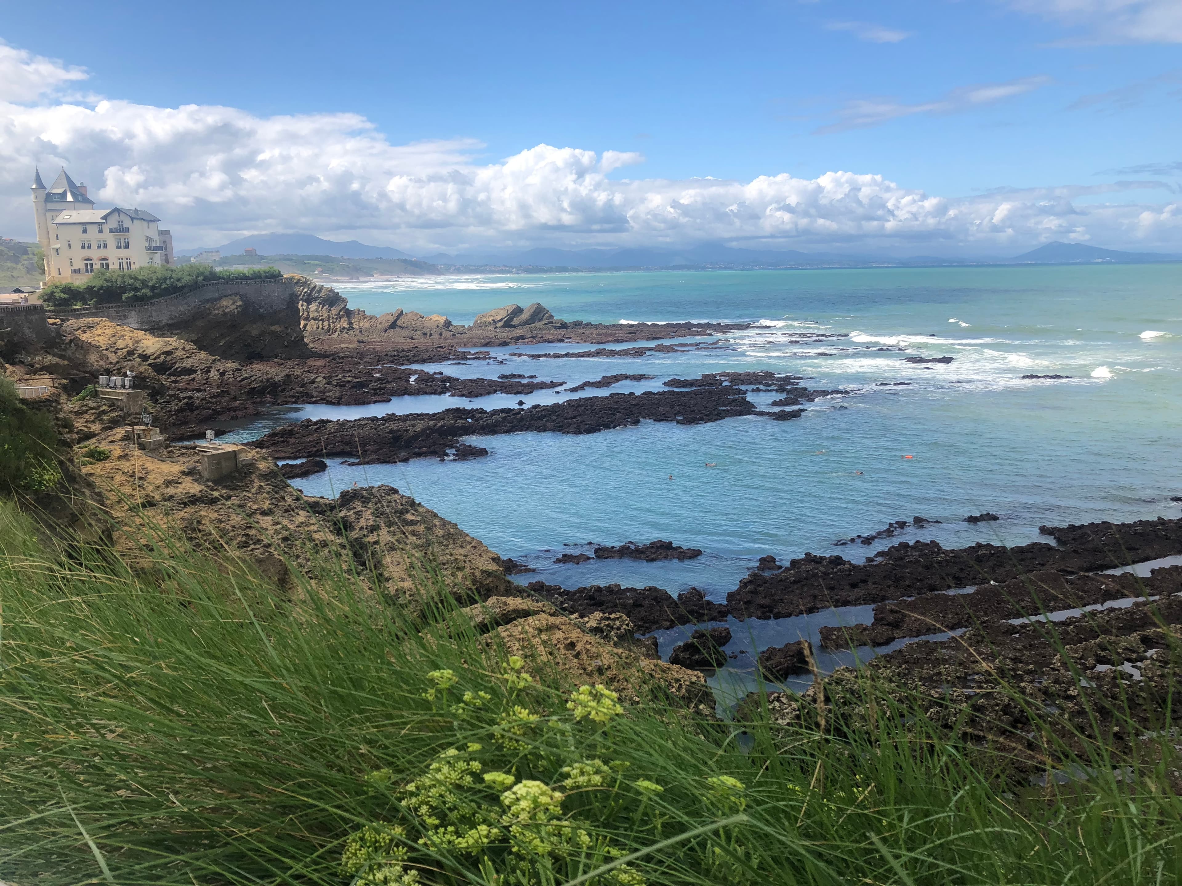 house at island front grass picture