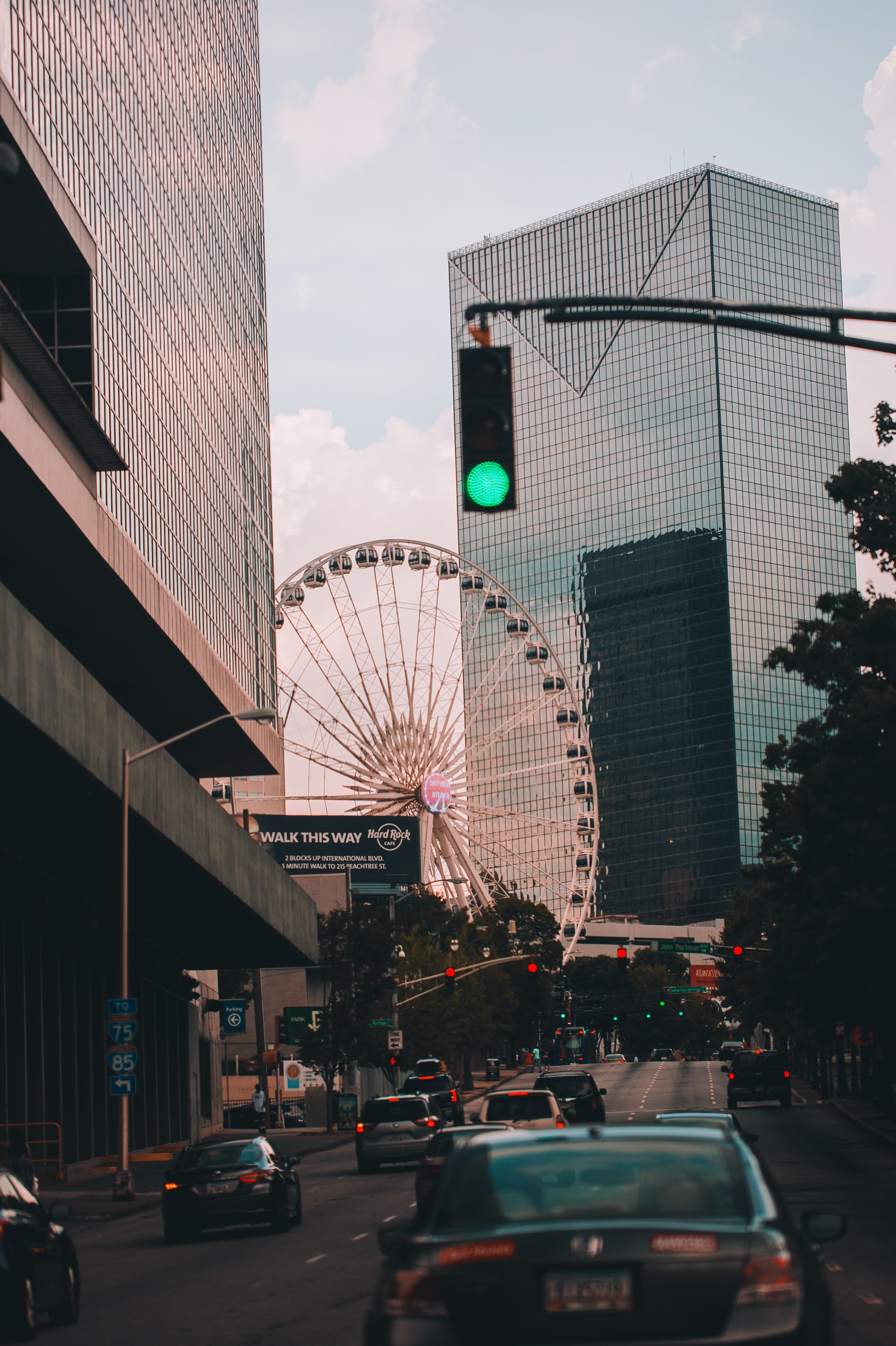 20-story Ferris wheel in Centennial Park.