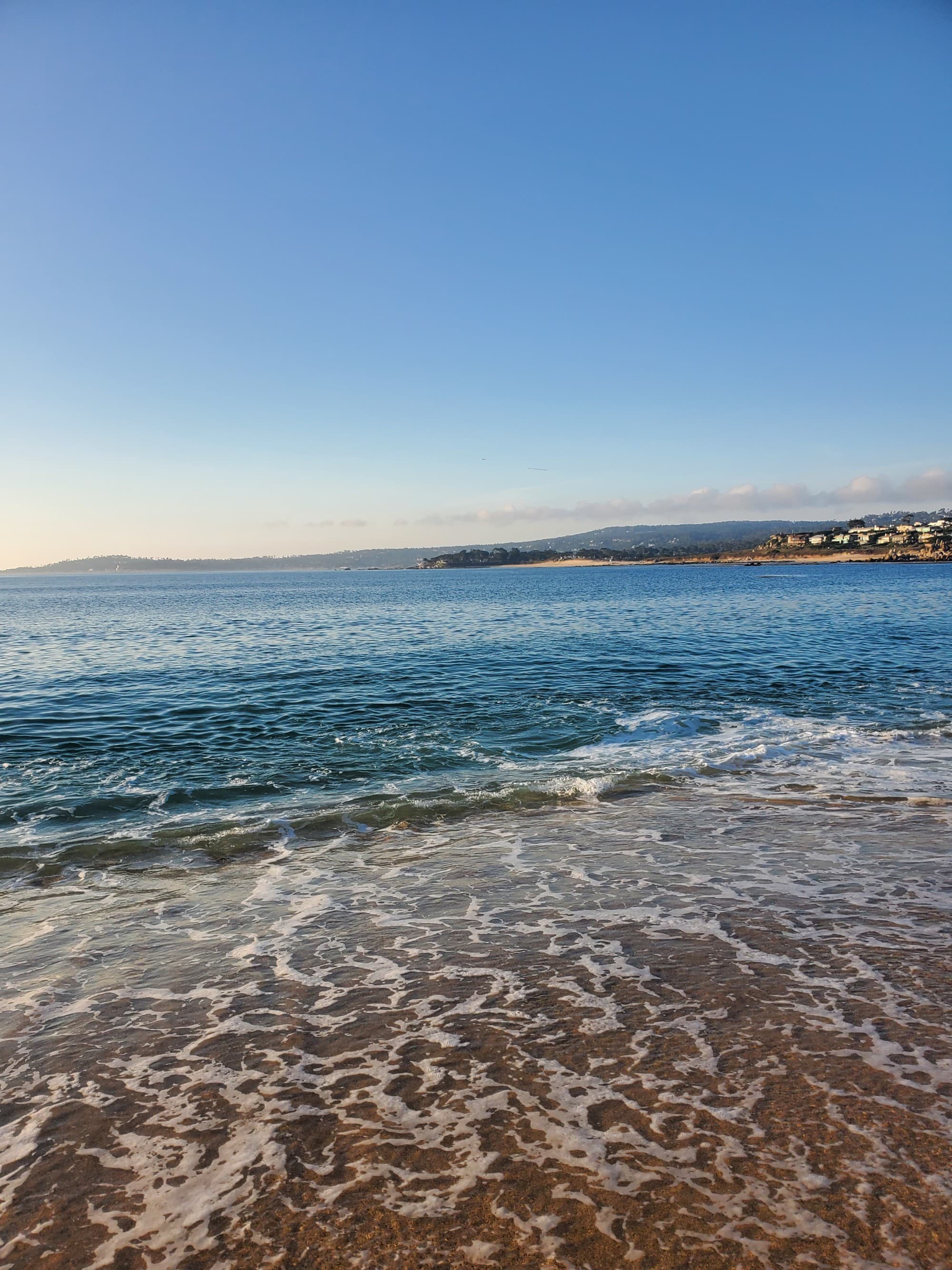 A far view of the beach during daytime.