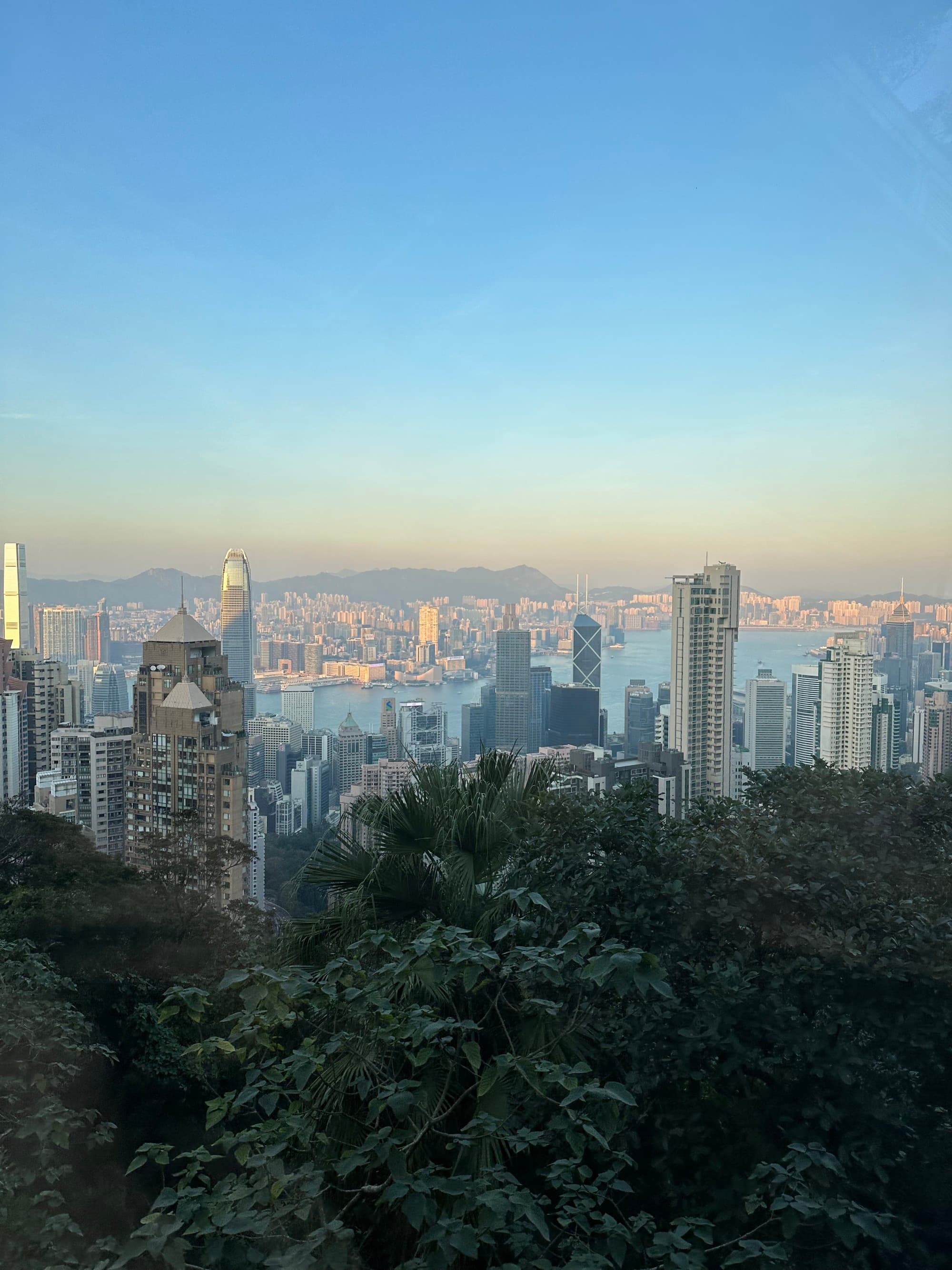 An aerial view of the city during the daytime.