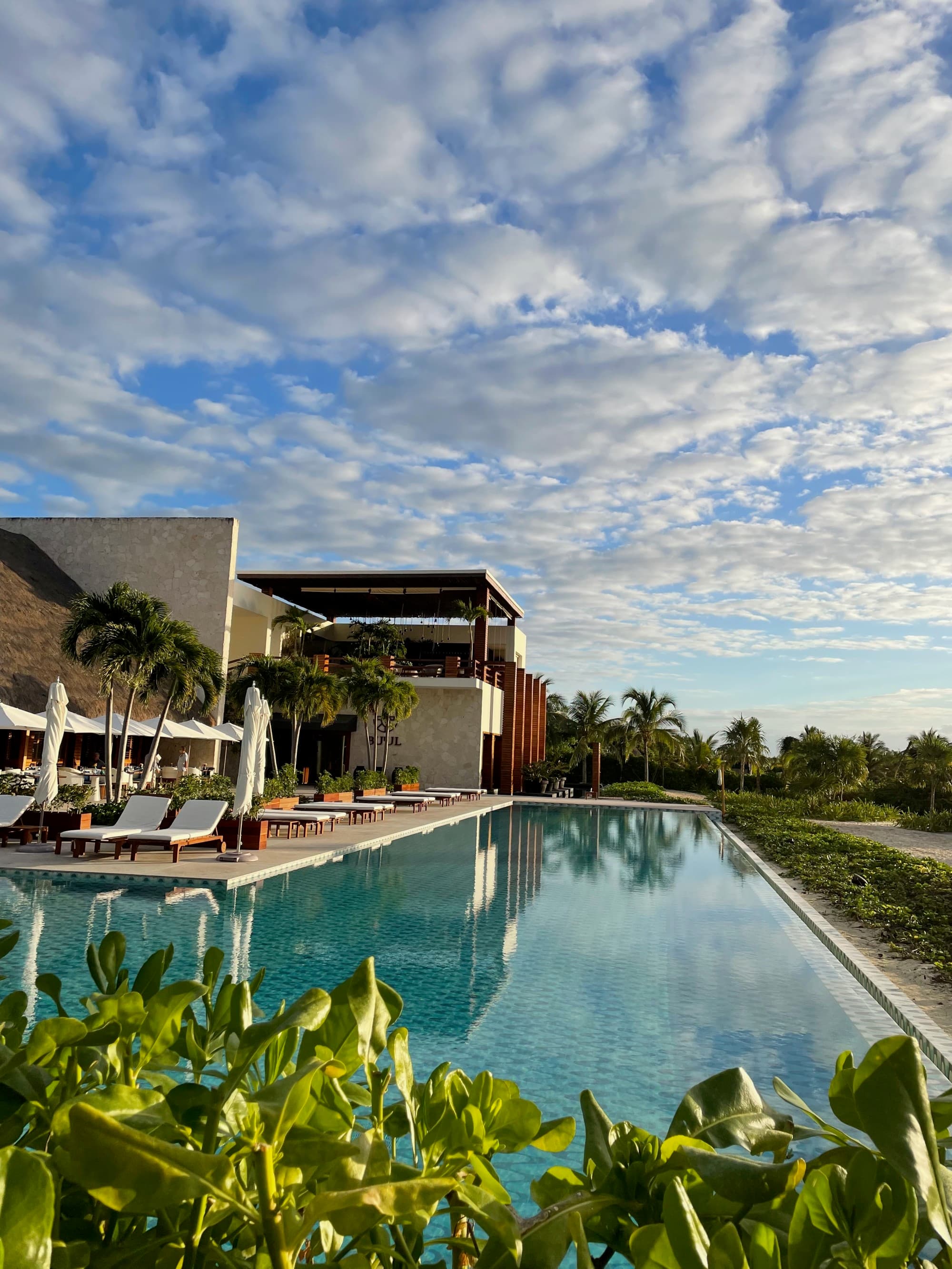 Pool and poolside view.
