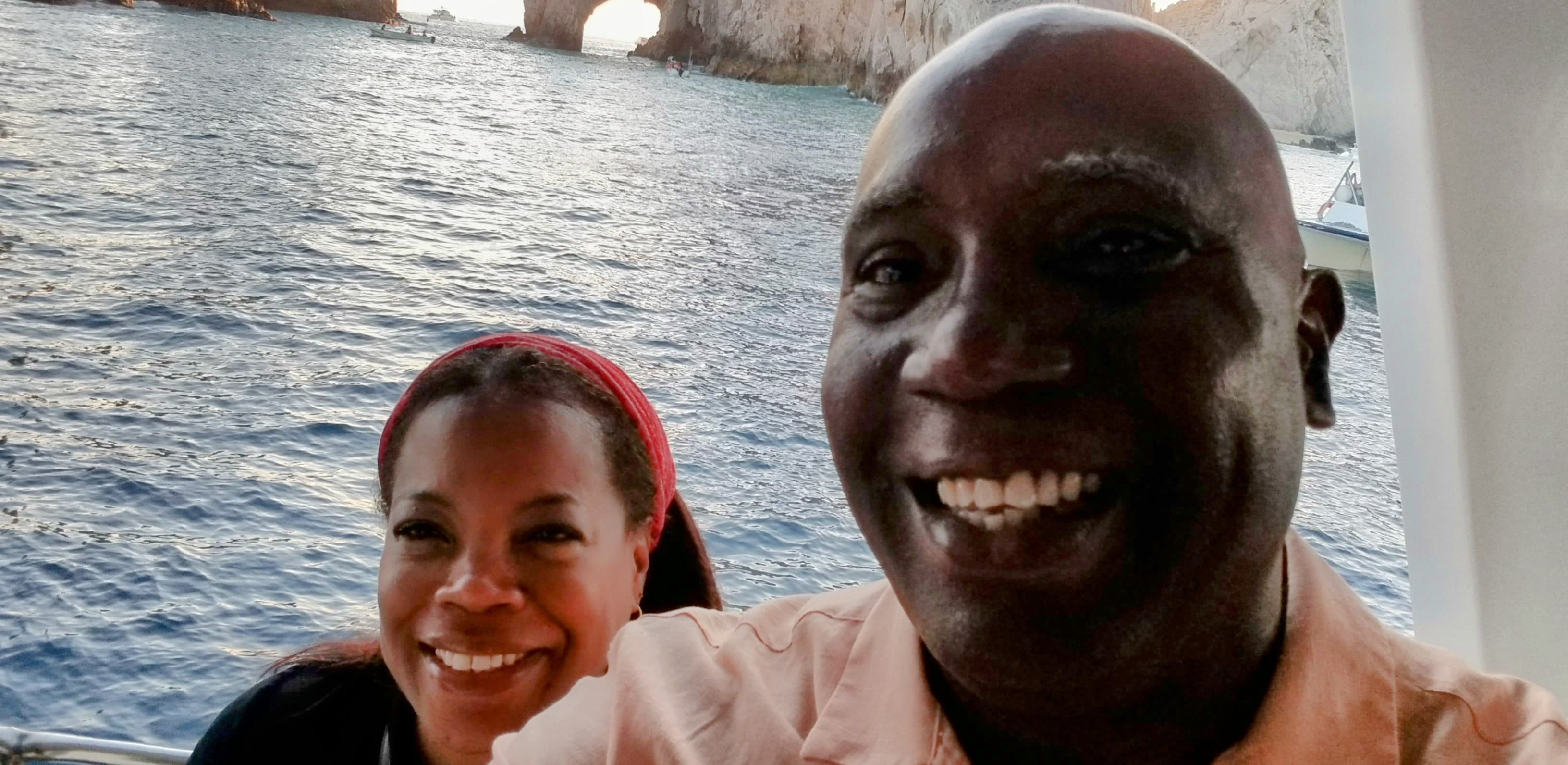 Picture of Jeffery in boat