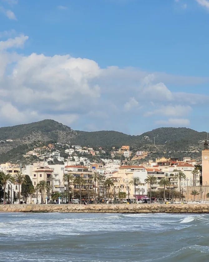 View of Sitges from the river