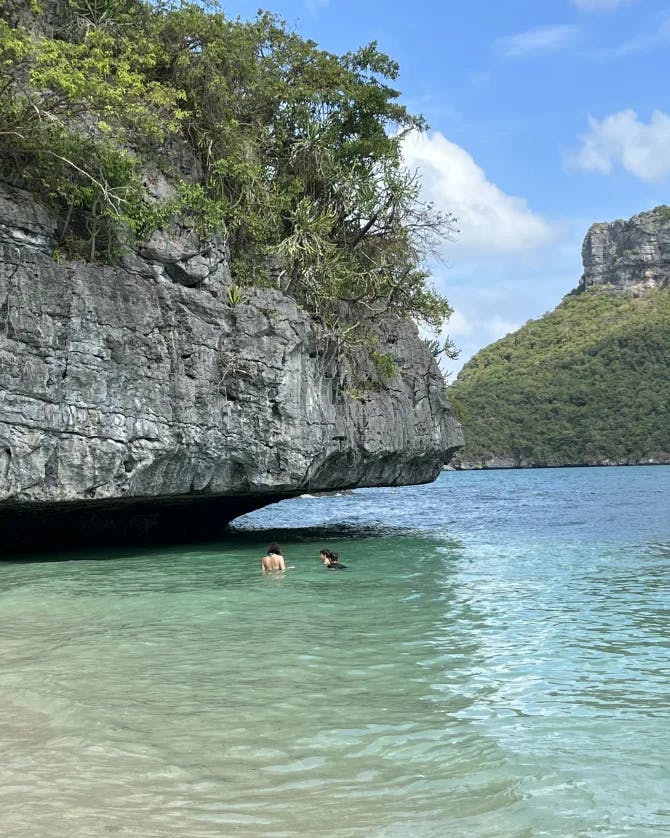 Sea and sea stack view