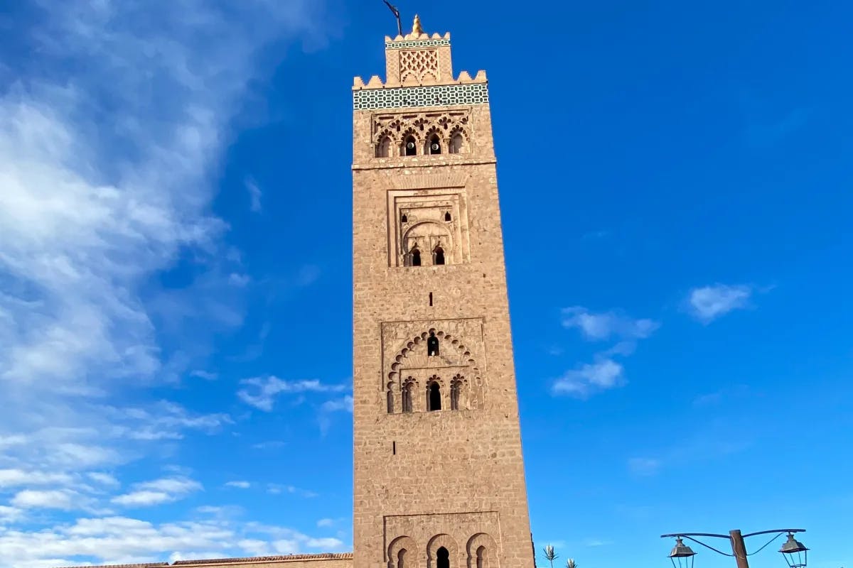 The Koutoubia Mosque is the largest mosque in Marrakesh, Morocco.