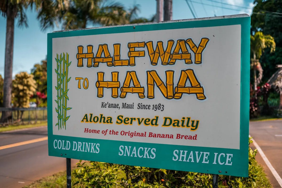 Halfway Hana food stop