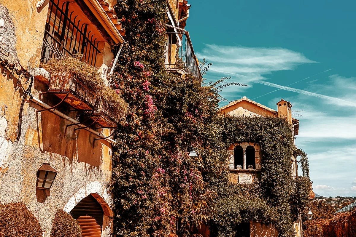 Brown concrete buildings can be found in Saint Paul De Vence, a medieval village.