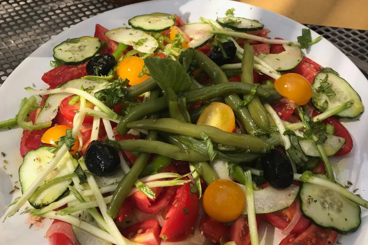 The delicious Agriturismo Amalfi Salad.