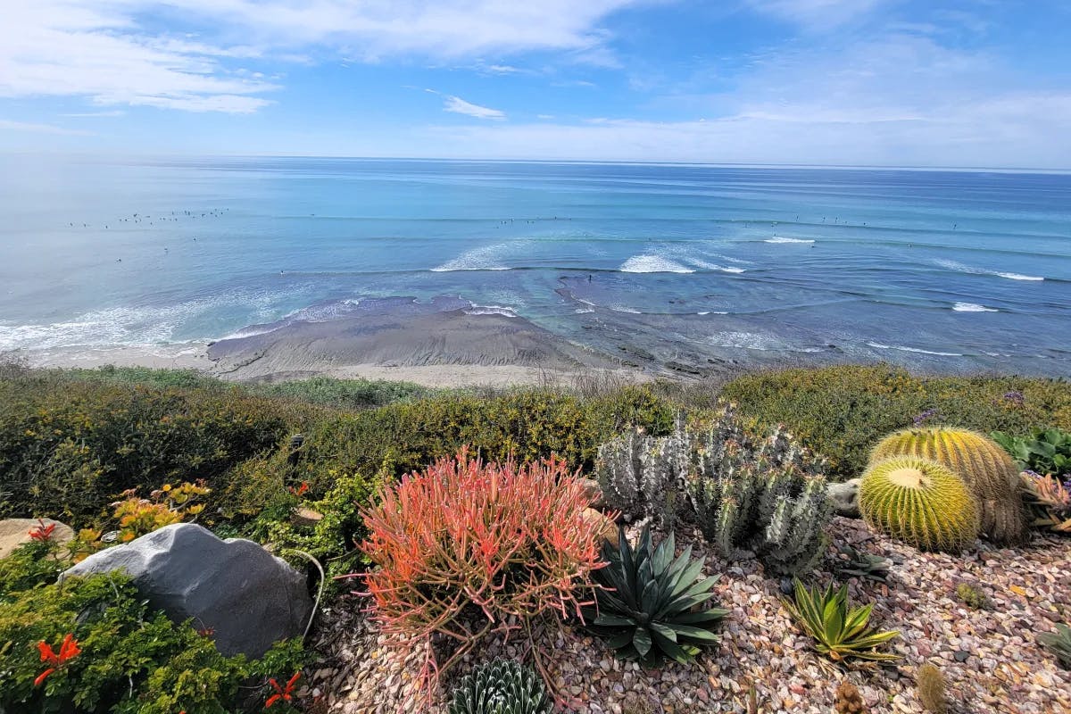 Ocean overlook at Meditation Gardens