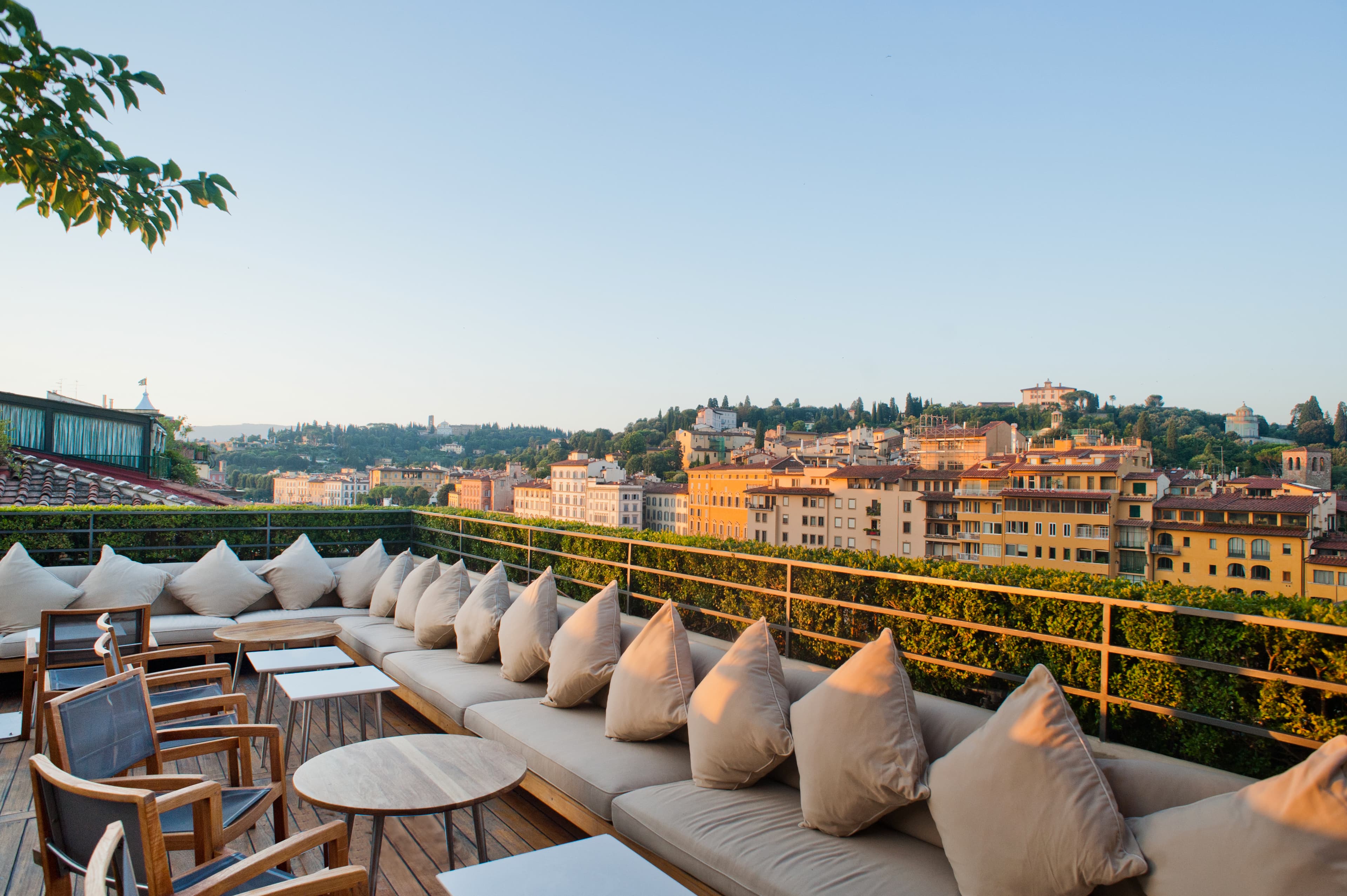 View of hotel roof