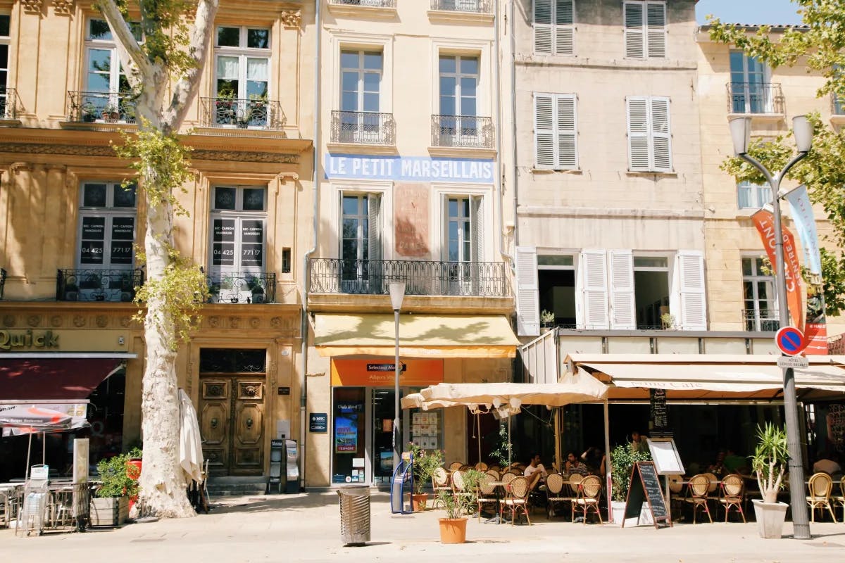 Aix-en-Provence is a small town brimming with quaint cafes and vibrant markets.