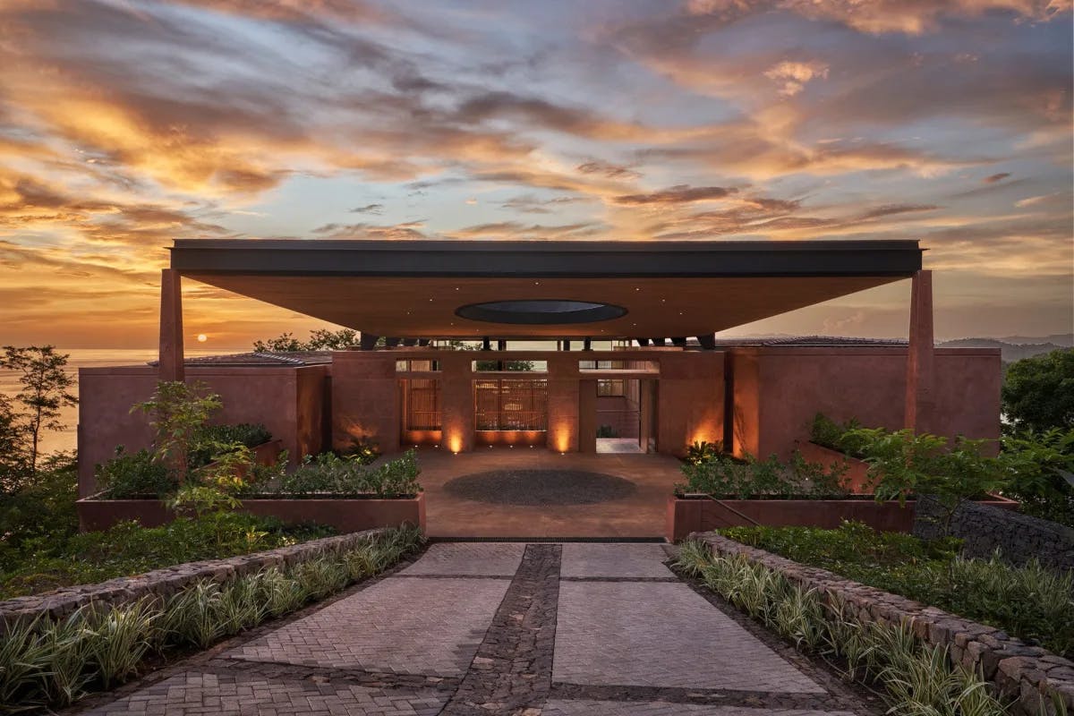 Entrance to a luxe villa at Four Seasons Resort Costa Rica 