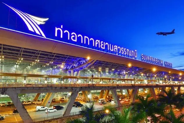 Arrival to Bangkok International Airport (Suvarnabhumi Airport).