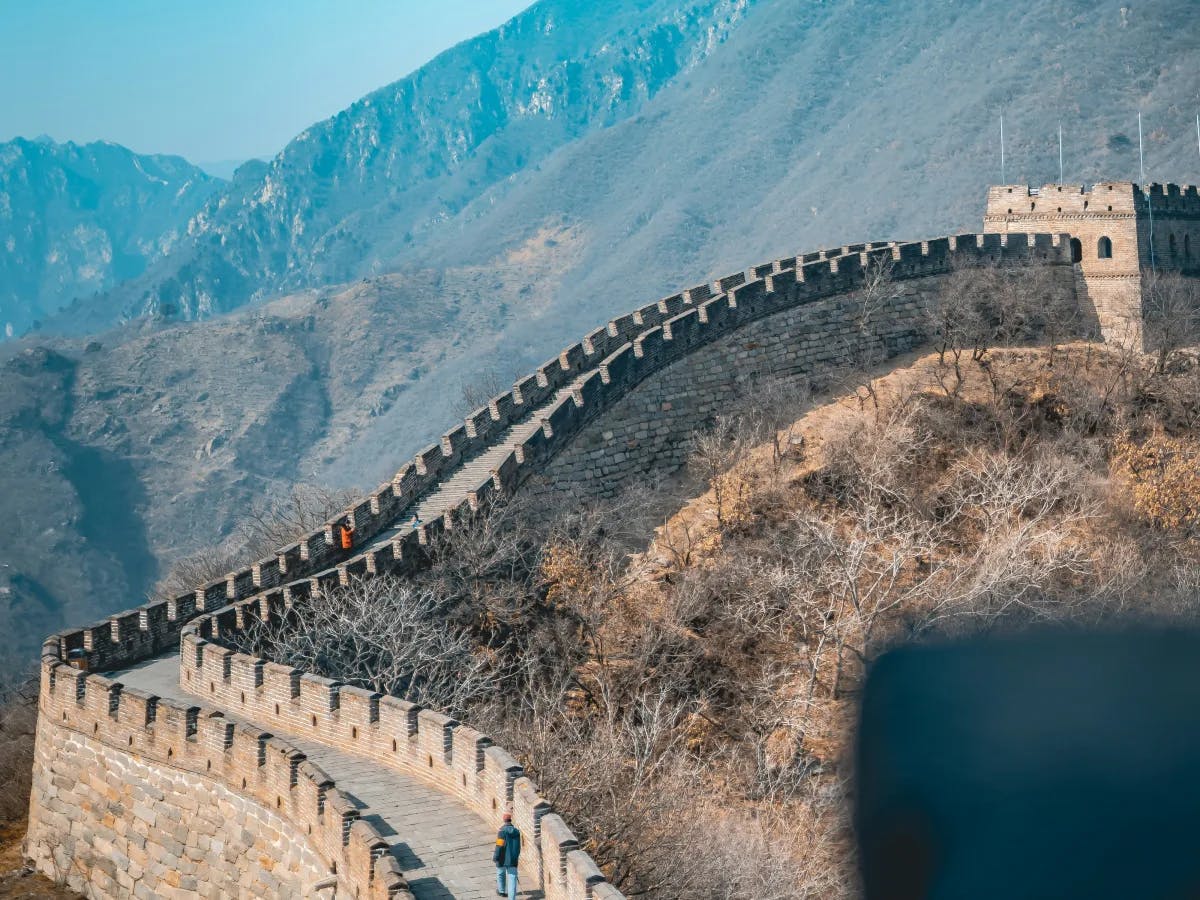 Great wall of China during the day time. 