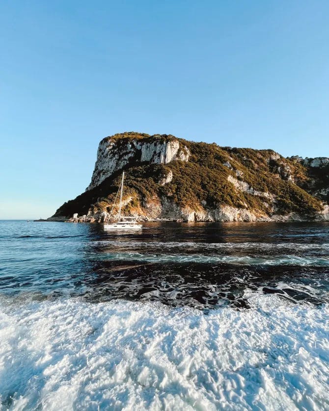 Sea and sea stack view