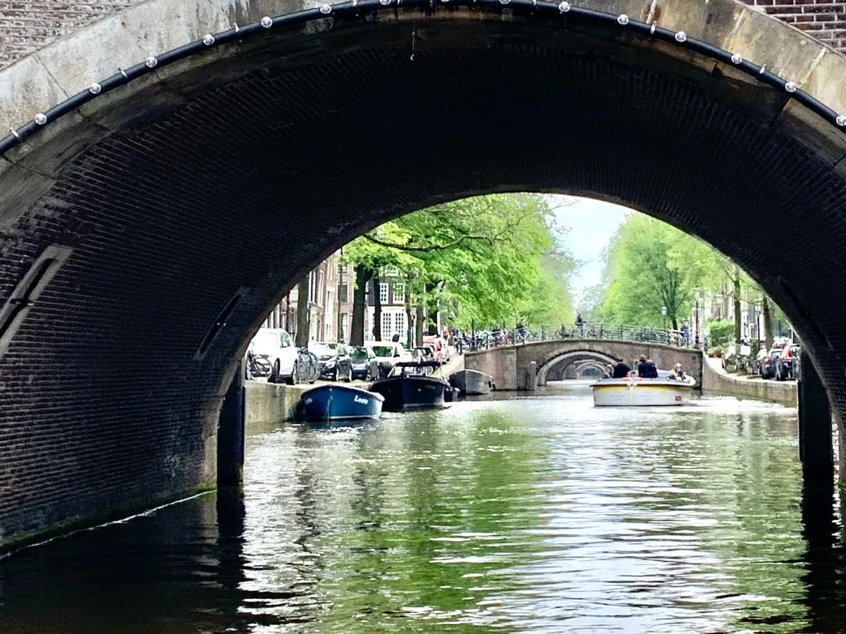 water canal and a bridge