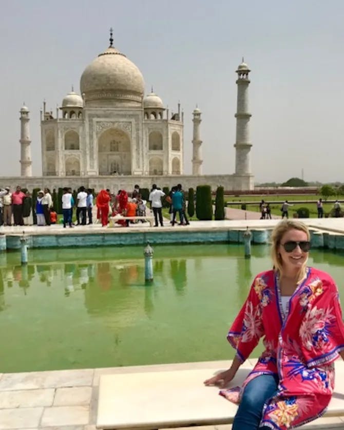 Picture of Lori at Taj Mahal palace