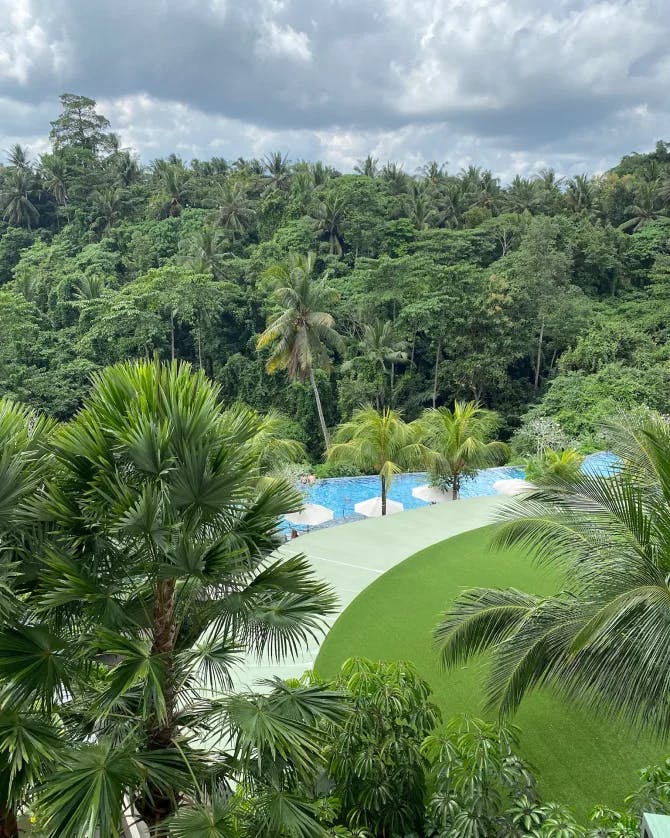 Green mountains shot in Bali 