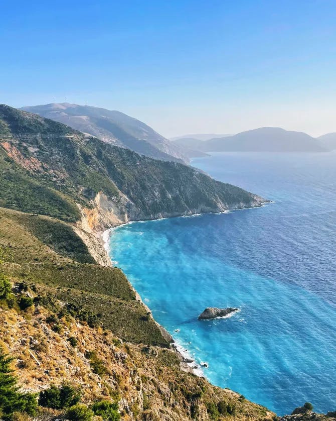 Sea and a valley view