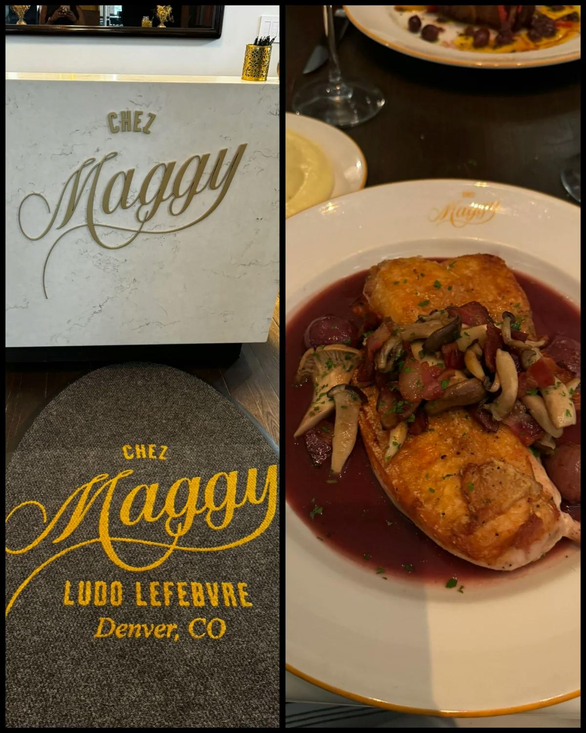 Dinner at Chez Maggy - the coq au vin was fantastic!