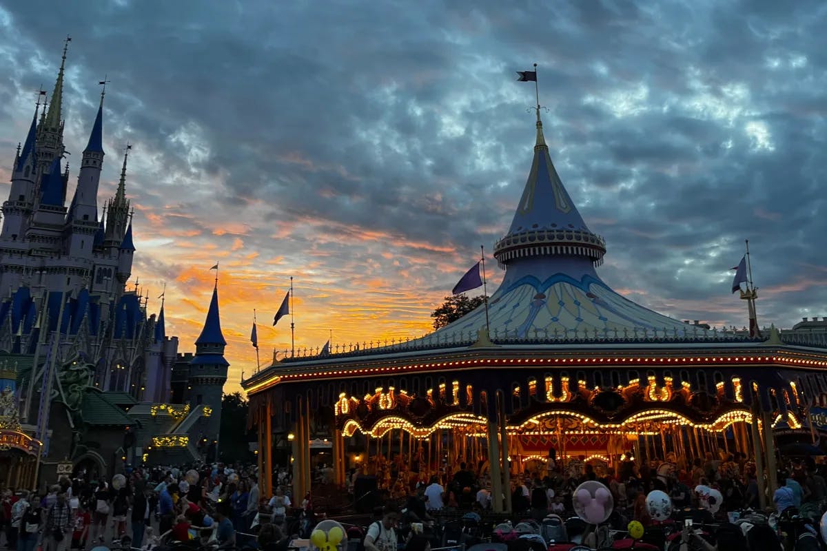A picture of Carousel during the evening