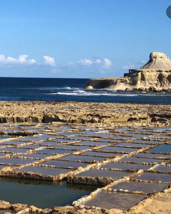 Sea salt making sites by the sea