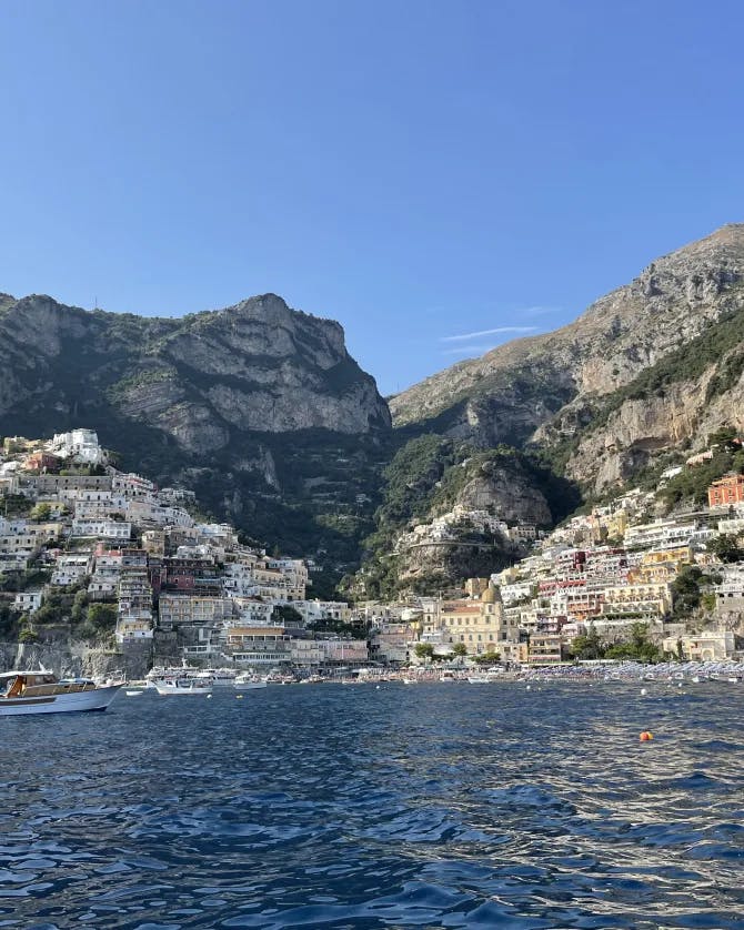 A beautiful view of Amalfi Coast