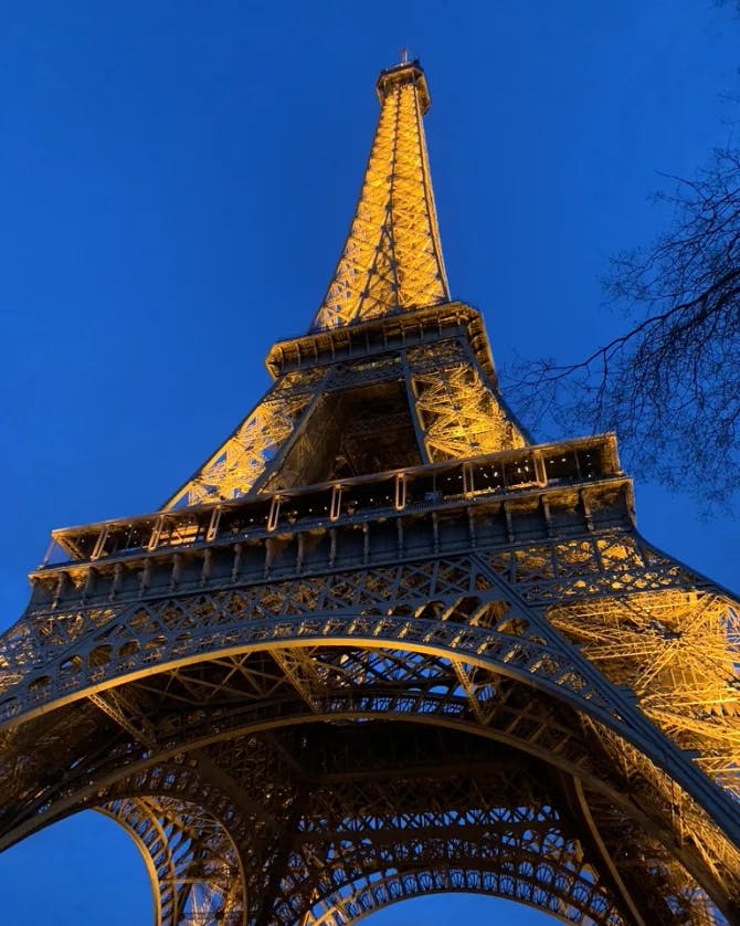 View of Eiffel tower