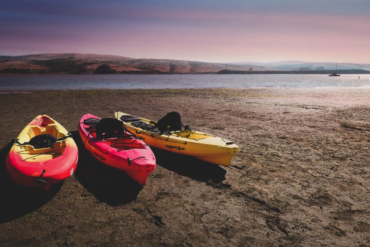 sand, boats and Water