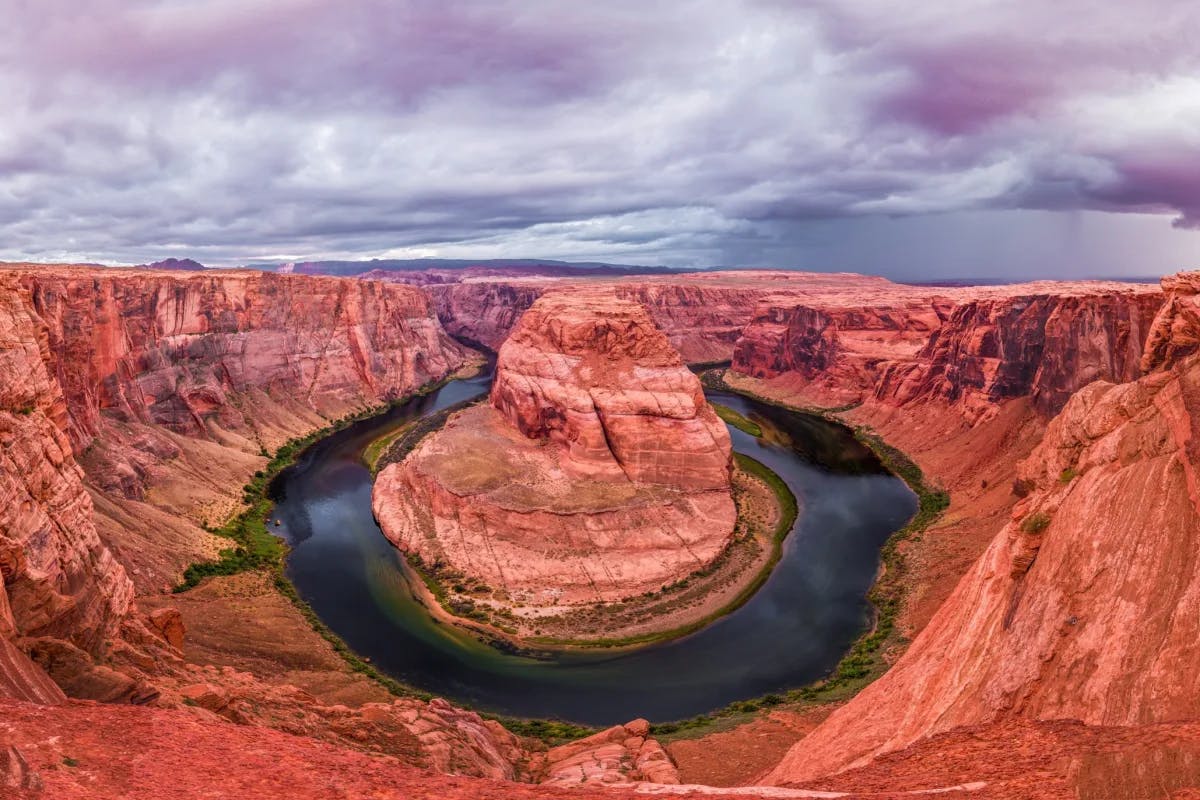 Horseshoe Bend is a stunning meander of the Colorado River.