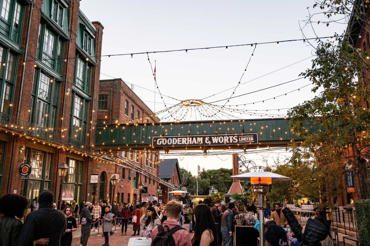 The Distillery District looks vibrant.