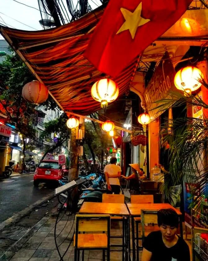 View of Hanoi street