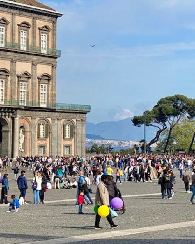 People roaming on the streets in Italy