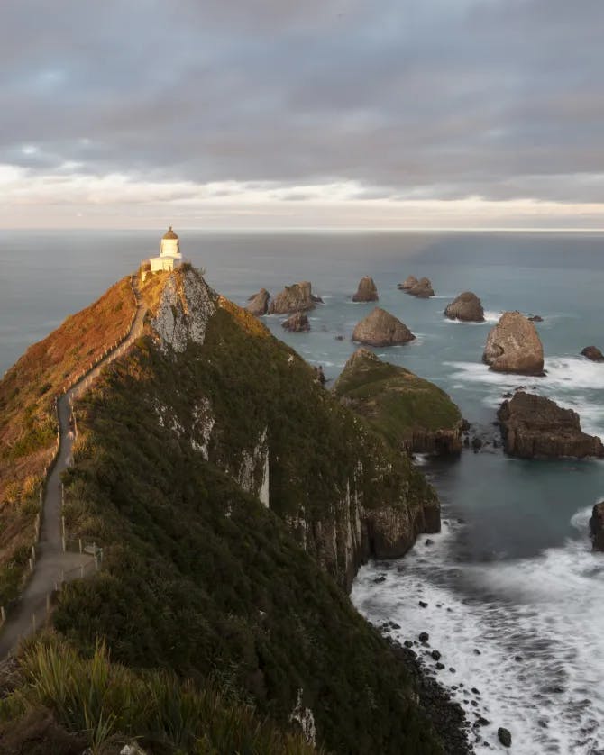 Sea stacks and sea