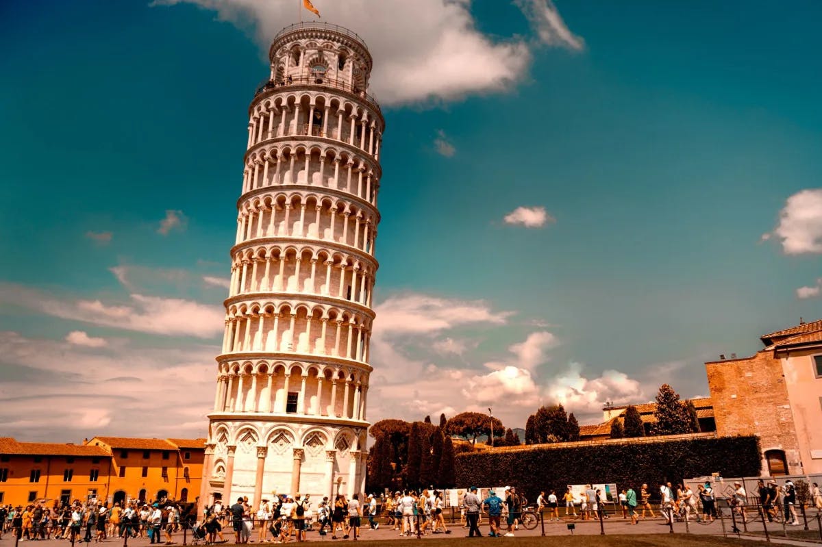 Leaning tower during day time.