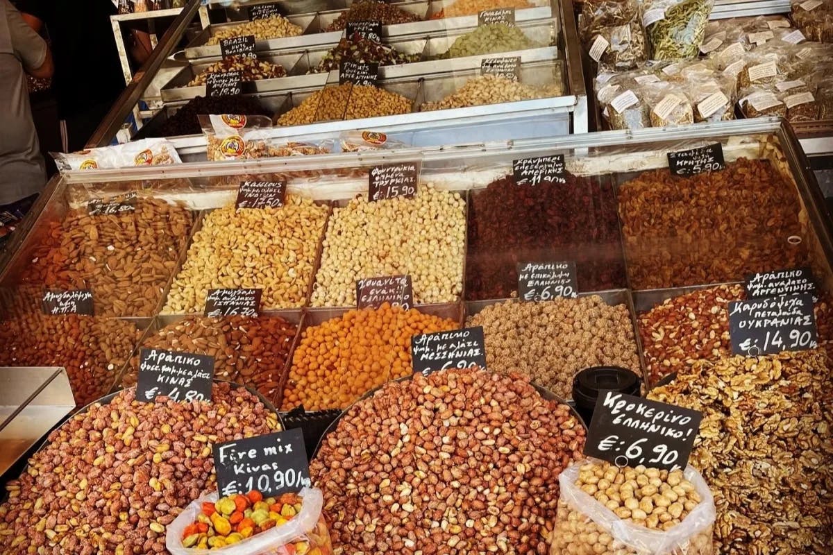 Discovering different spices, coffee and others on the Flavors of Athens Culinary Tour.