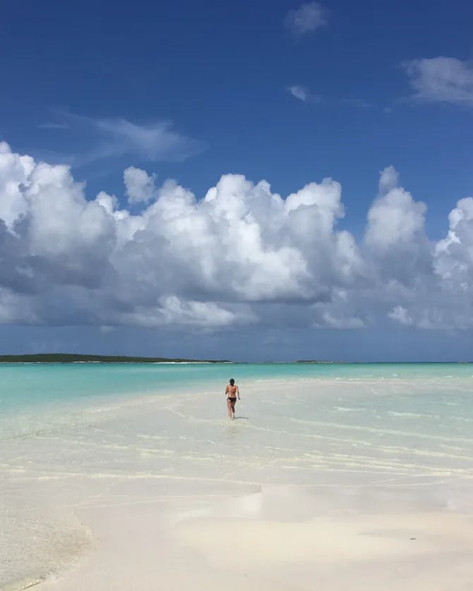 beach side clouds