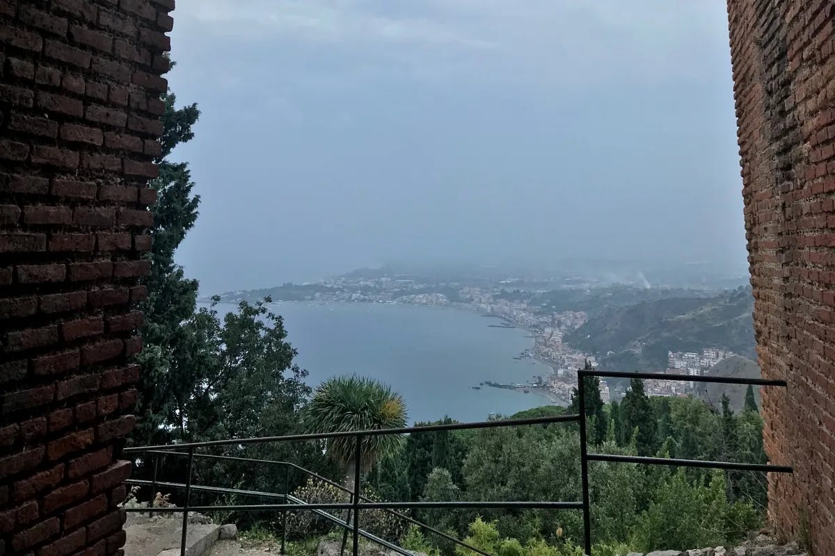 Taormina is a hilltop town on the east coast of Sicily.