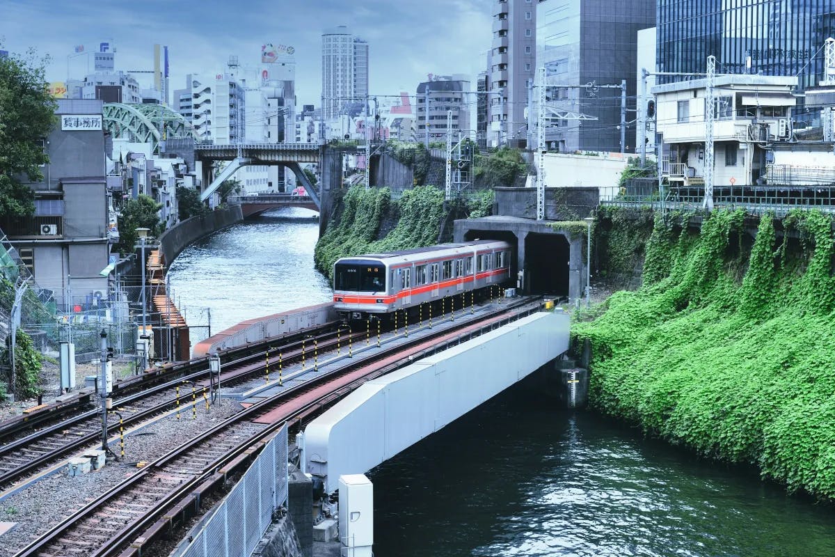 Explore Tokyo by local train.