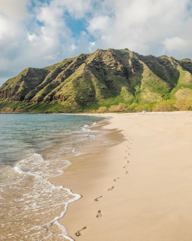 A beautiful view of the Makua Beach