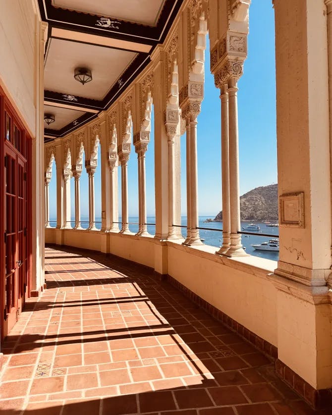 Beautiful view of a balcony