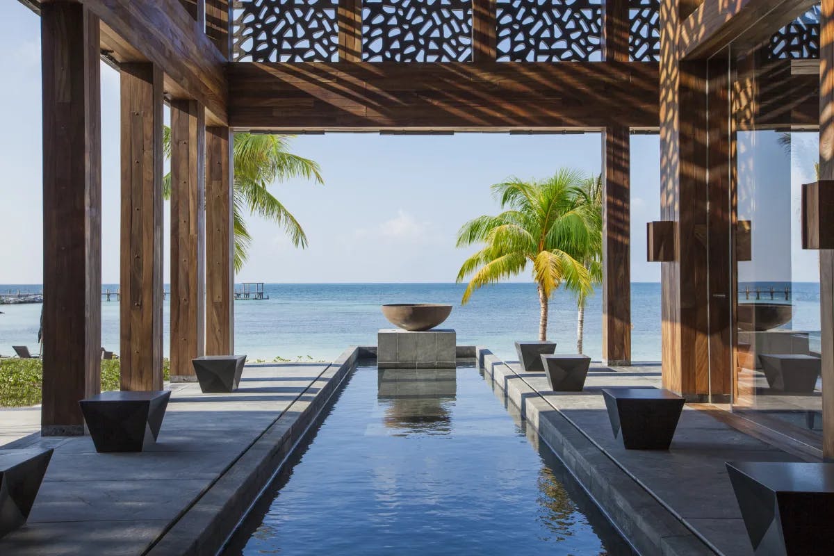 Lobby view of the Nizuc Resort & Spa