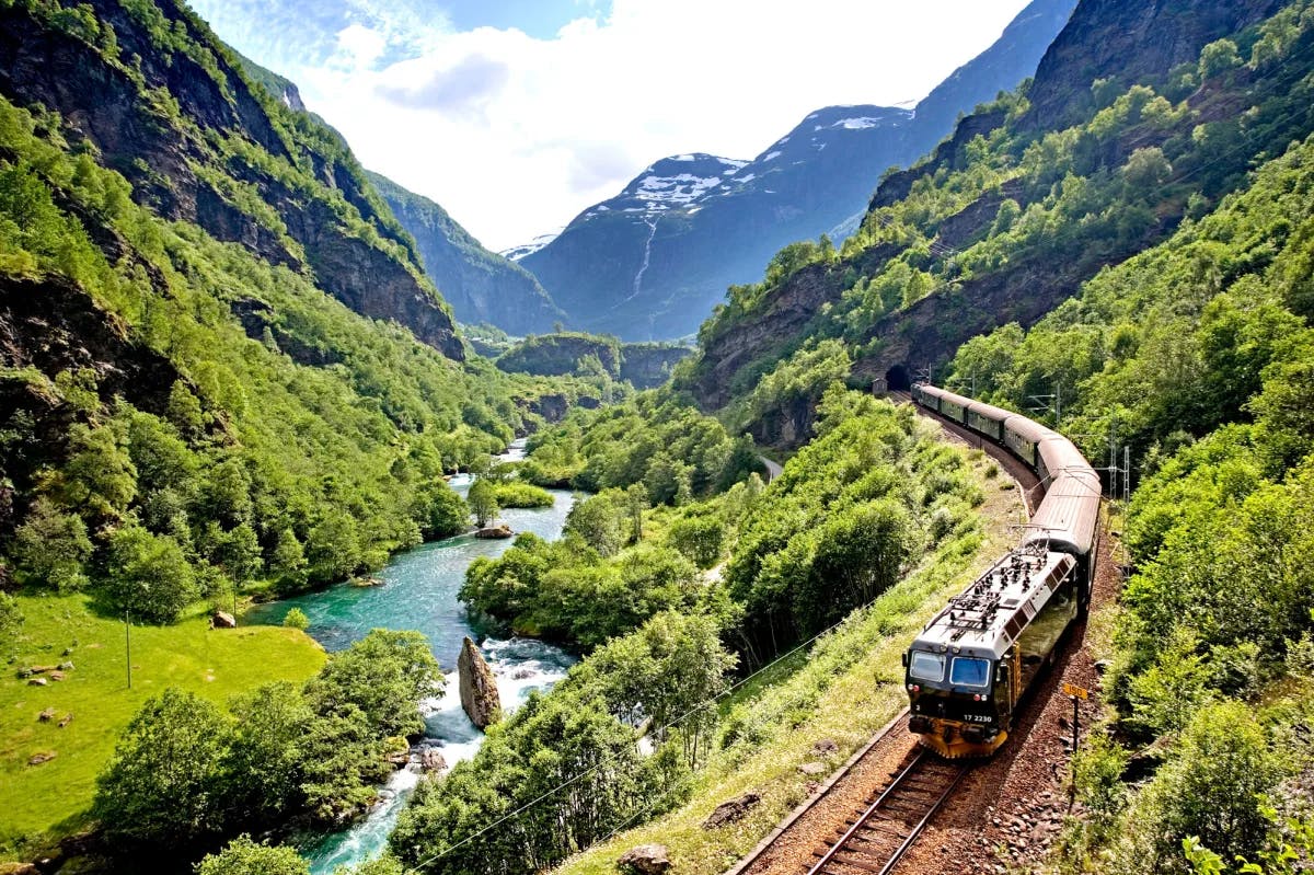 Embark on a scenic journey through Norway's breathtaking landscapes with Flam Railway.