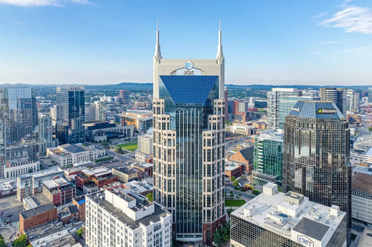 Buildings of Nashville's downtown during the daytime.