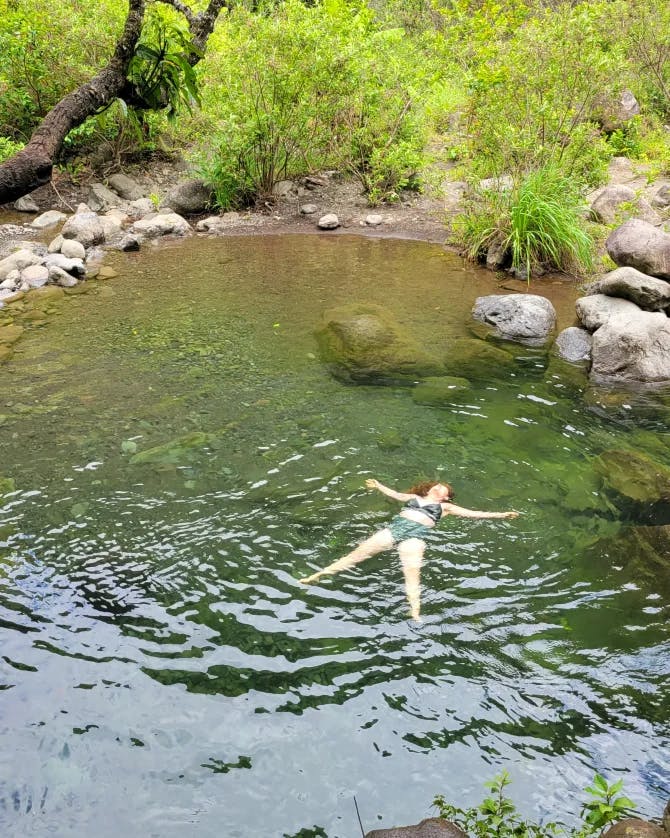 melissa swimming