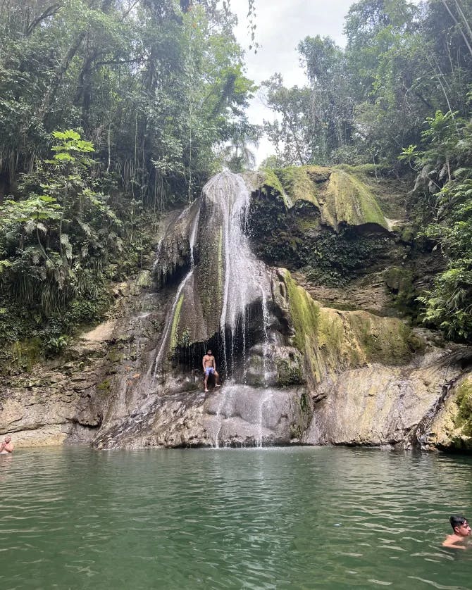 Beautiful waterfall Cascada Gozalandia