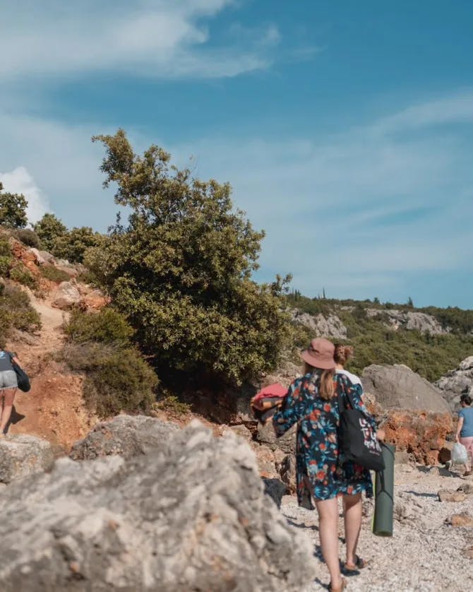 People trekking 