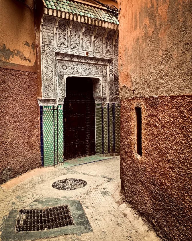 A beautiful view pf Moroccan street