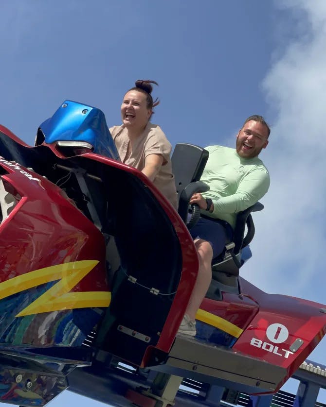 Couple on a ride